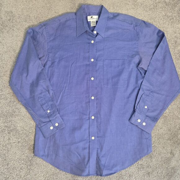 Blue Check Button Down Shirt Cutter & Buck Long Sleeve Women MEDIUM 100% Cotton - Picture 1 of 14
